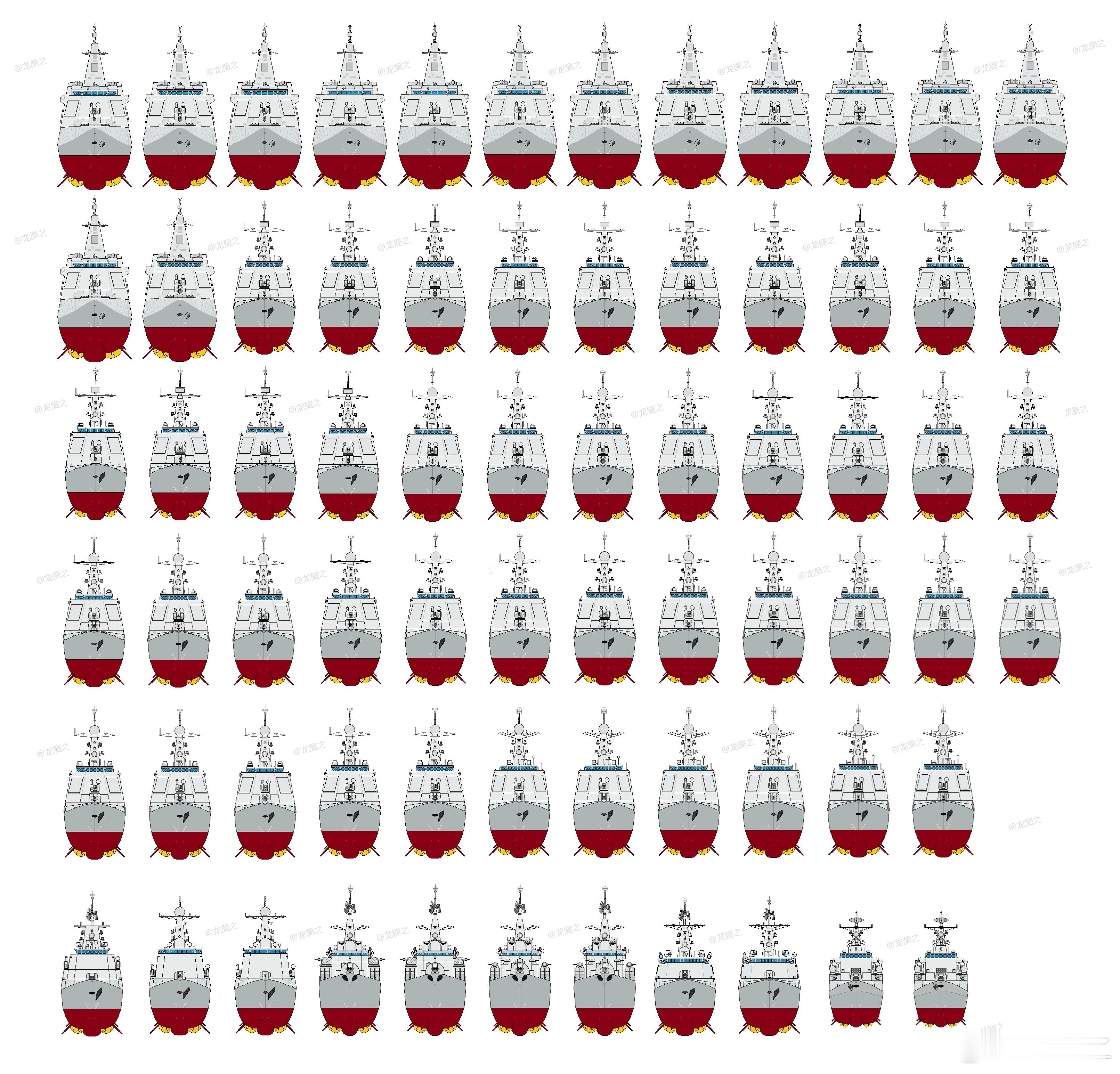 截止到2026年4月20日，人民海军“现役+已下水待服役“的驱逐舰共计70艘，总