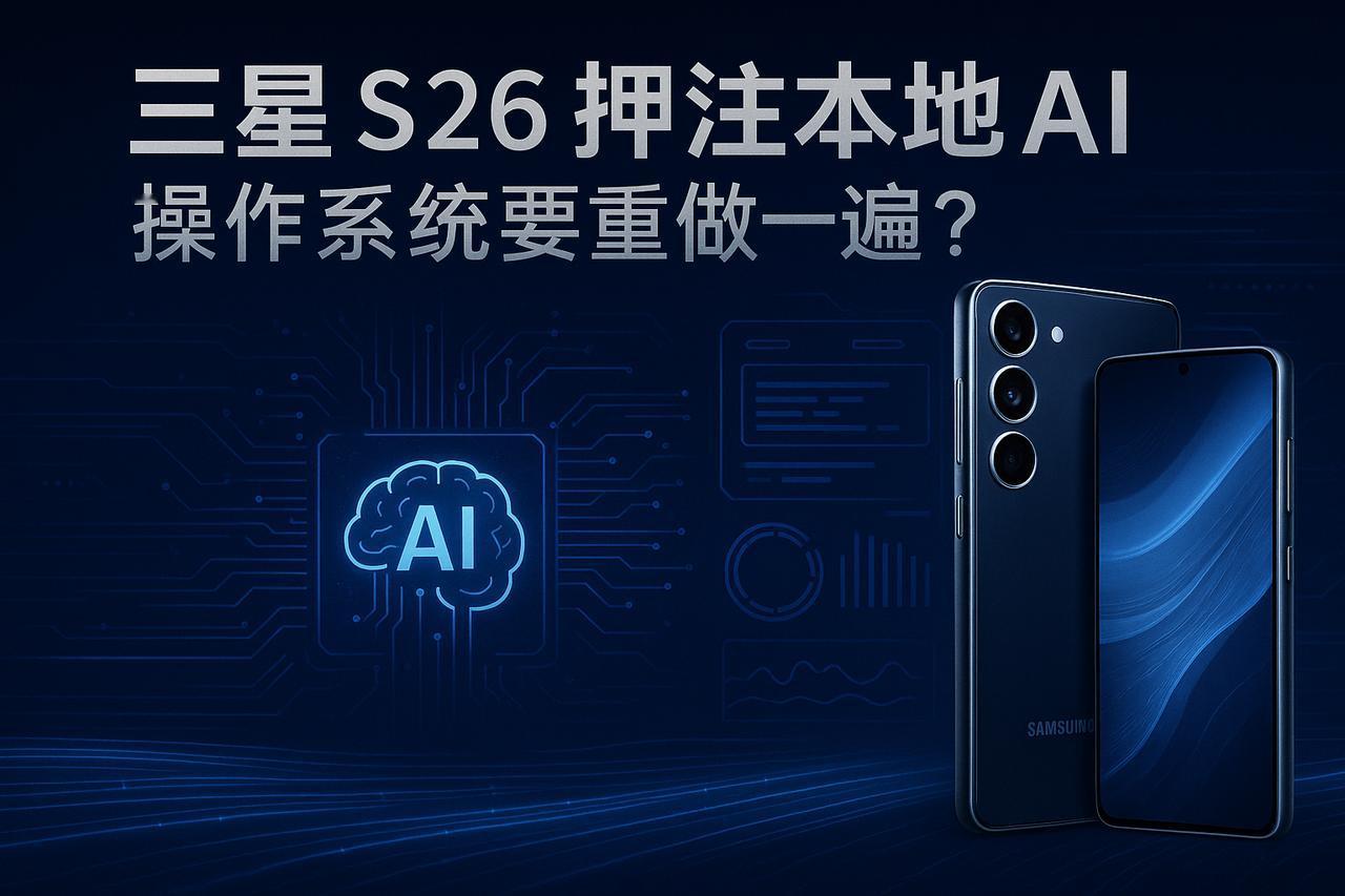 三星S26全面押注本地AI，手机操作系统要重新洗牌了？近日，三星在开发