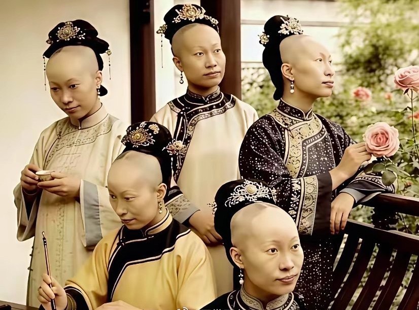 真实的清代格格造型，其实长这样，电视剧骗人的。