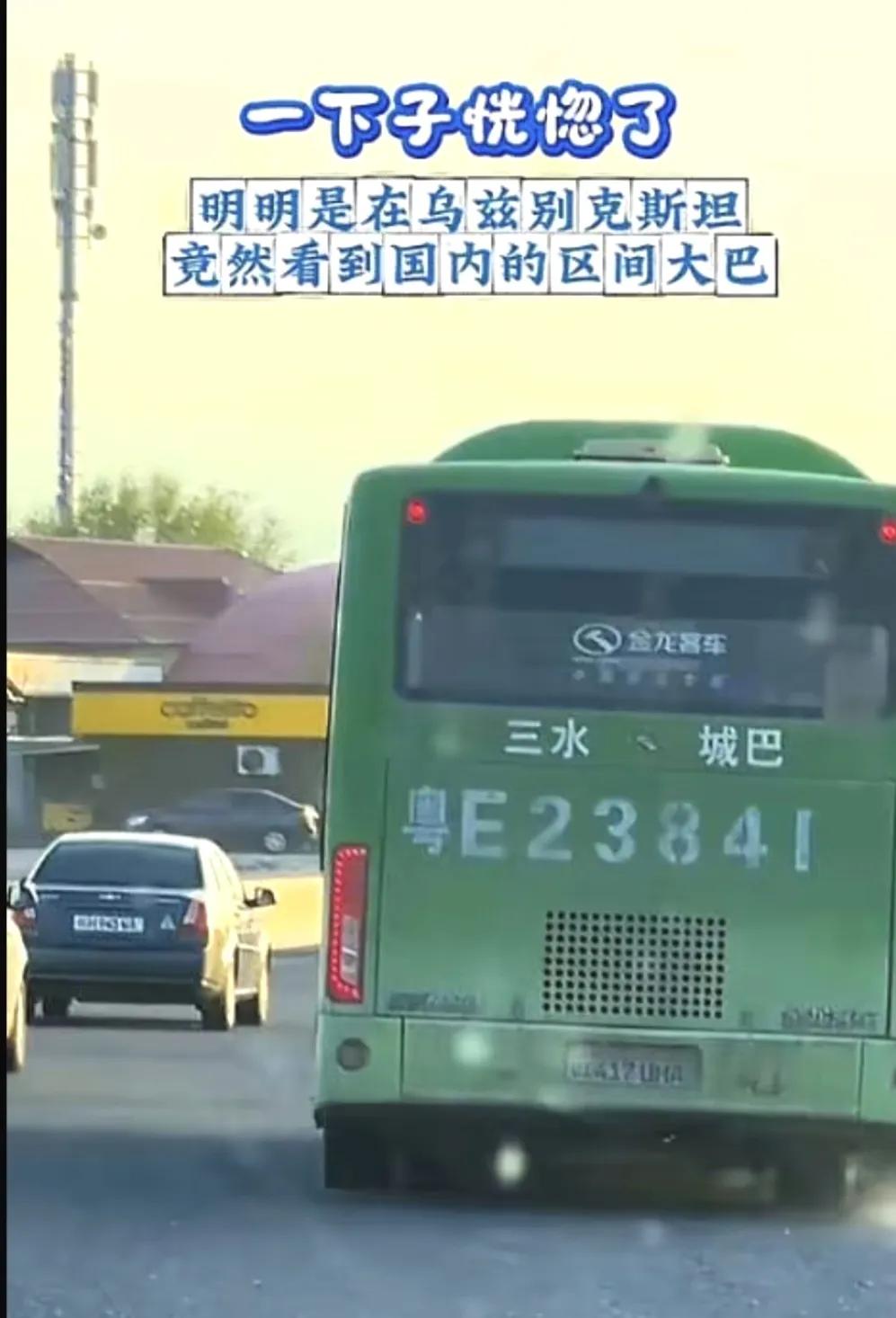 在广东有句话：“三蚊鸡搭你到巴西！”原来是真的！有网友在乌兹别克斯坦拍到“佛山三