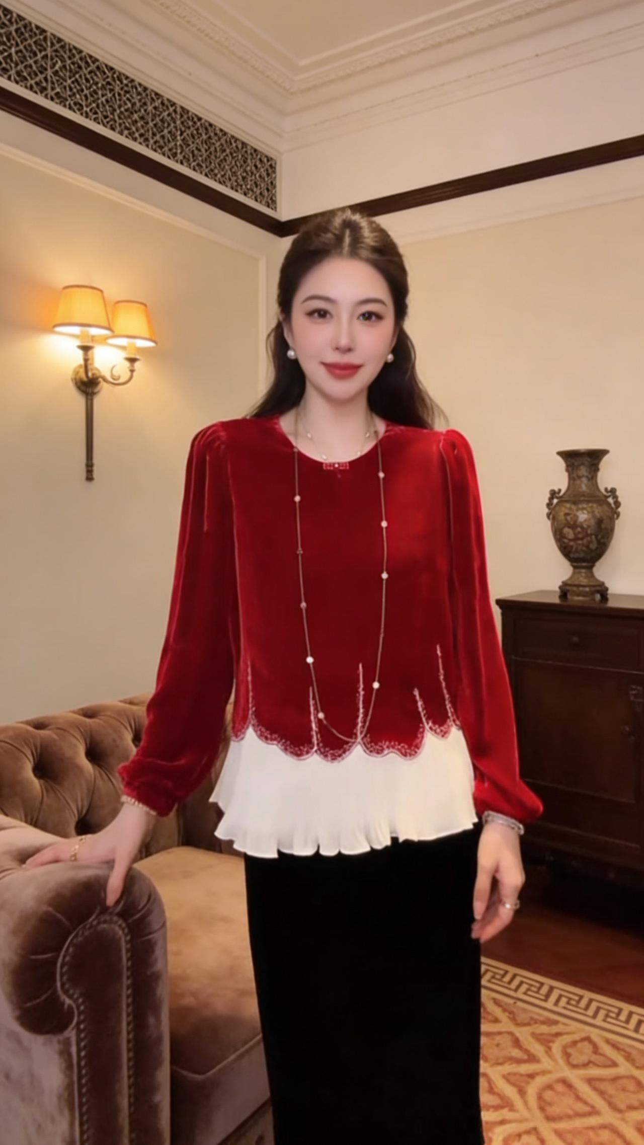 温柔穿搭搭配今天穿什么红色衣服穿搭