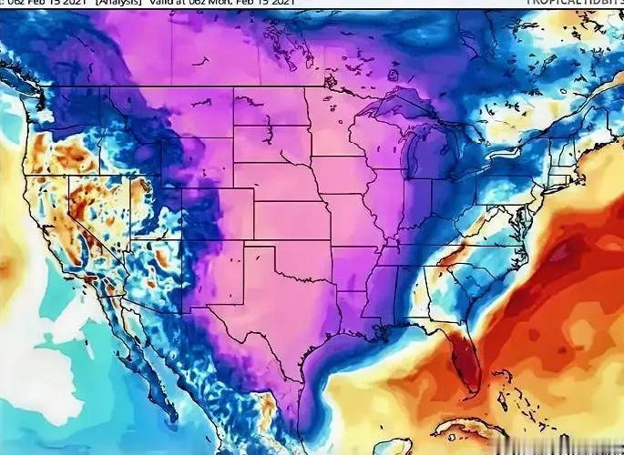 事实证明，我们老祖宗在给我们选地形上是最智慧的，美国这波极寒大寒潮，直接干碎了“
