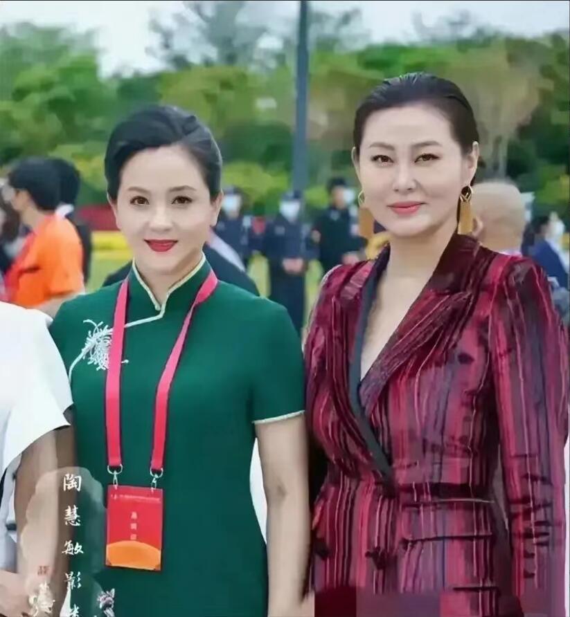 陶慧敏不愧是古典第一美人，她老了还是那么迷人，旁边的这位女演员年轻的时候演过经典
