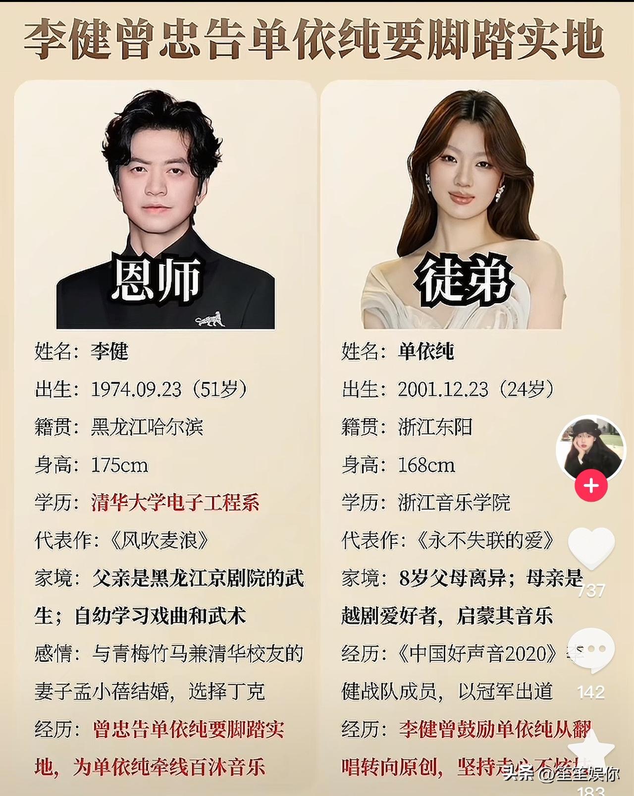 单依纯最让人看不懂。天赐嗓音、观众缘拉满，李健当年劝她沉下心做原创，本是天后预备