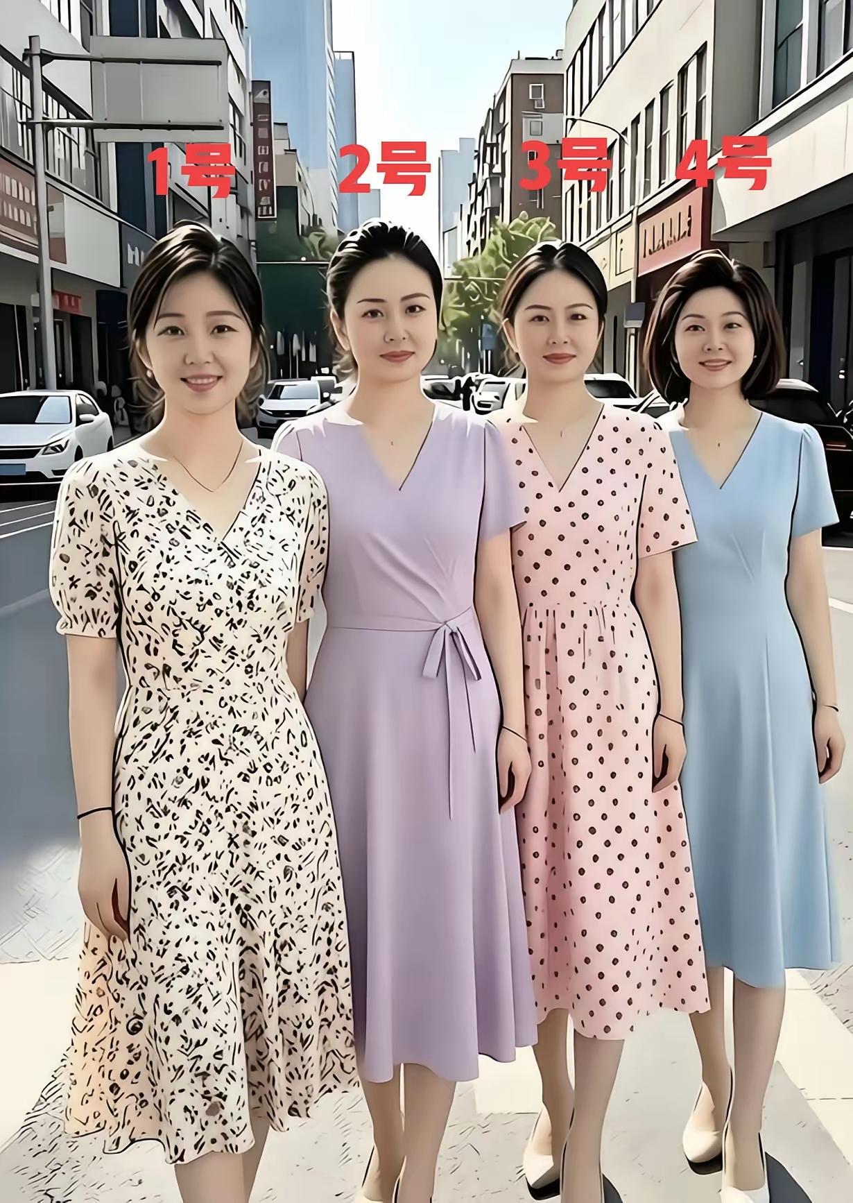 下面图片中有四位美女，男人们，假如让你去相亲，你会选哪位美女？是先看到她的脸蛋还