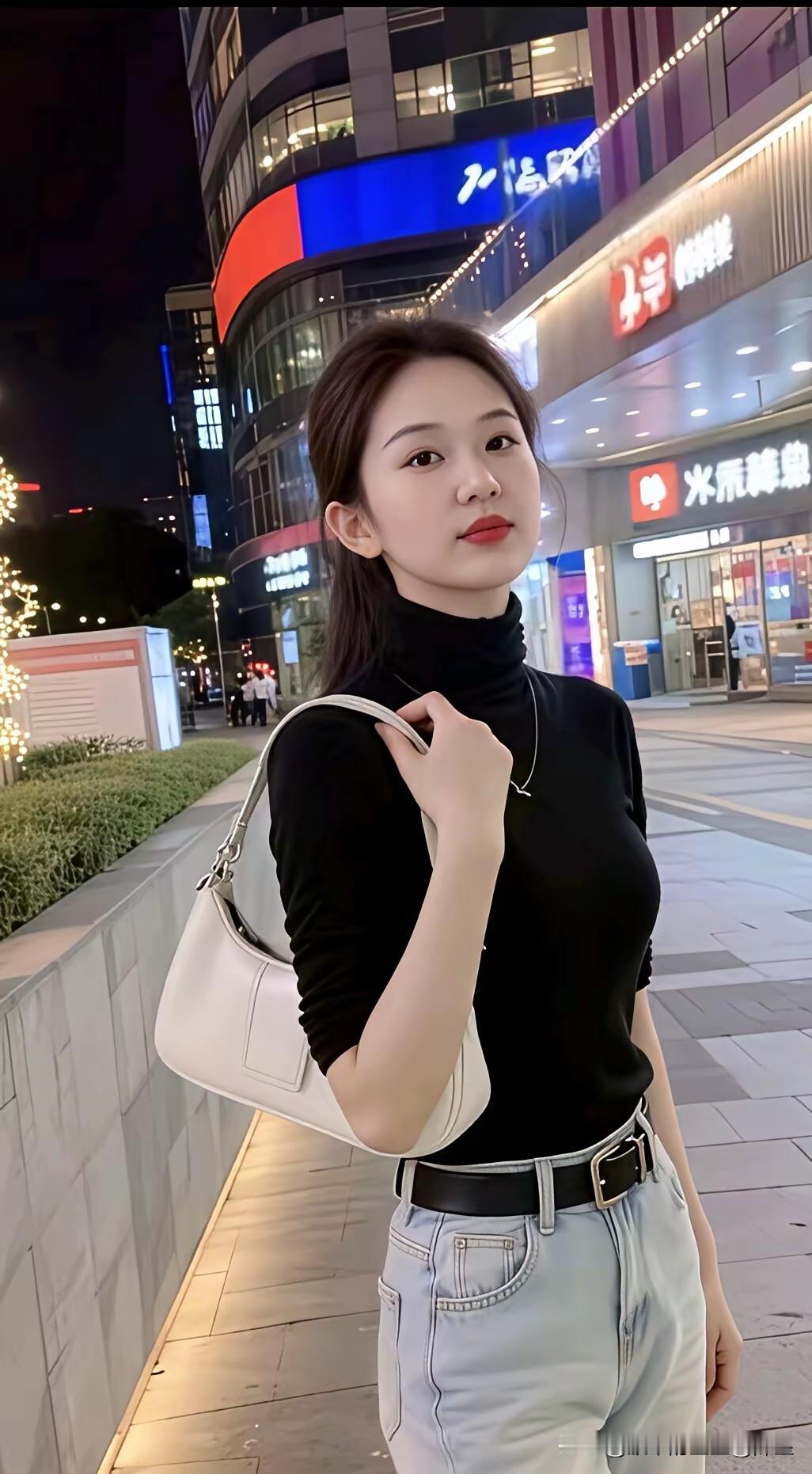 夜景中的交通繁忙景象，侧面反映城市商业与人口的活跃，城市霓虹灯的夜晚！分享一张