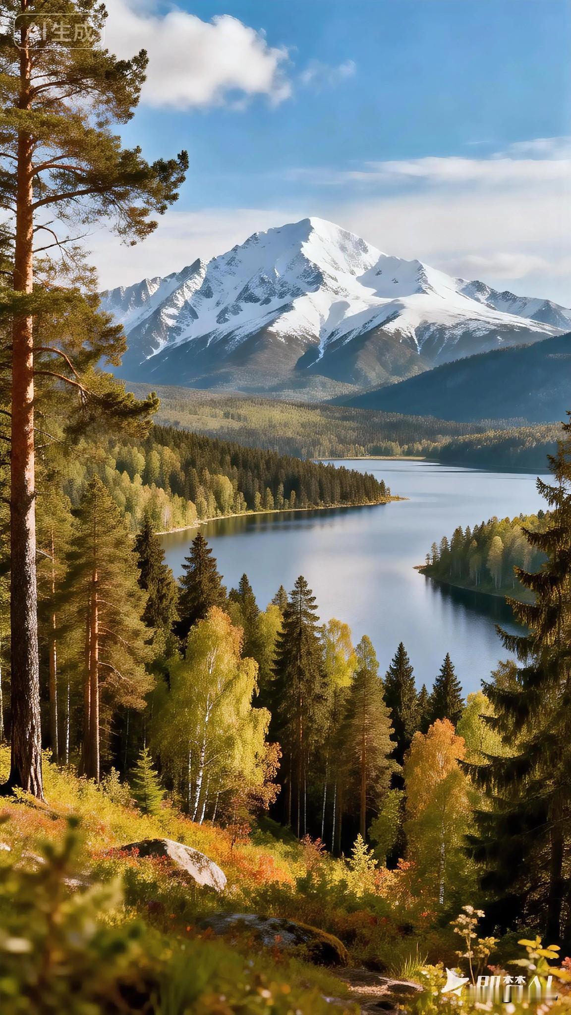 澄澈的湖泊，宁静的森林——真正的富足，便源自这里。眼前，这片纤尘不染