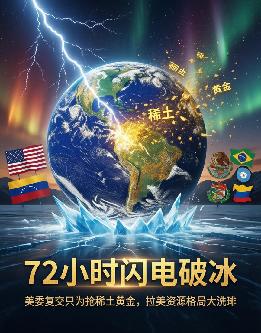美委复交，三天敲定？冲着黄金稀土去的，拉美资源版图要重画了3月5日，美国国务