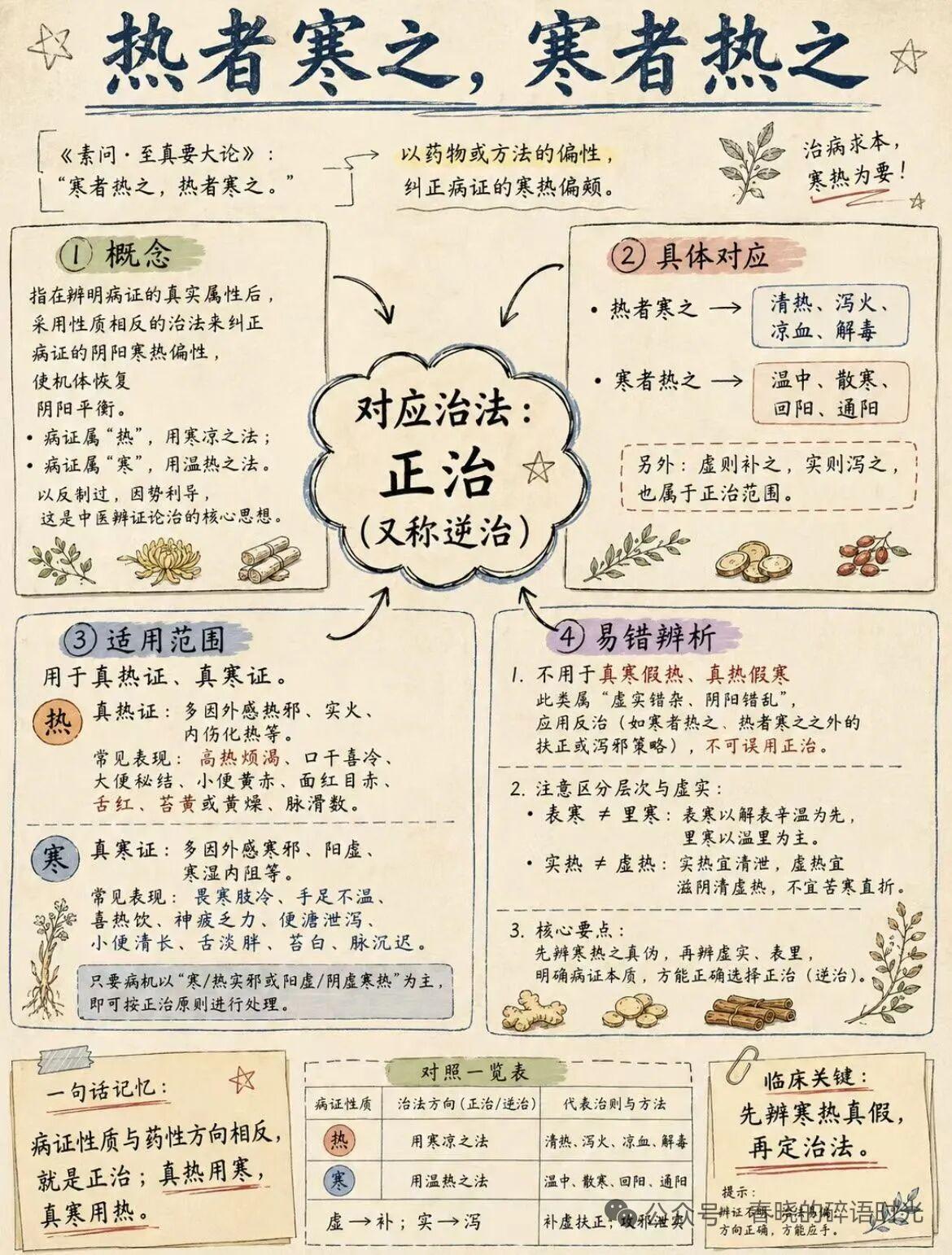 翻中医古籍才真正读懂“热者寒之，寒者热之”这句老话，原来就是最实在的“正治”思路