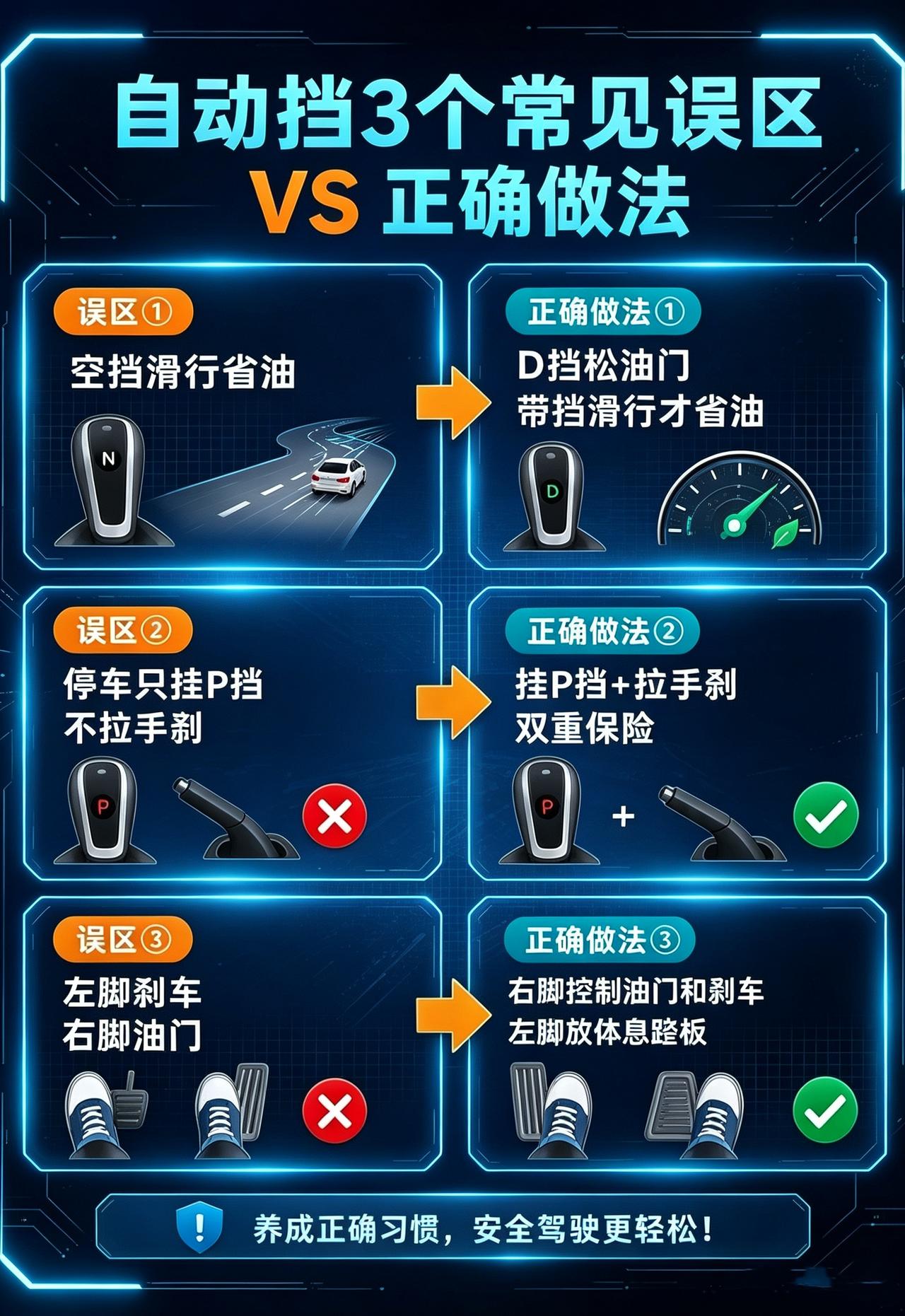 汽车知识每天一个用车知识自动挡汽车用车技巧带你懂车
