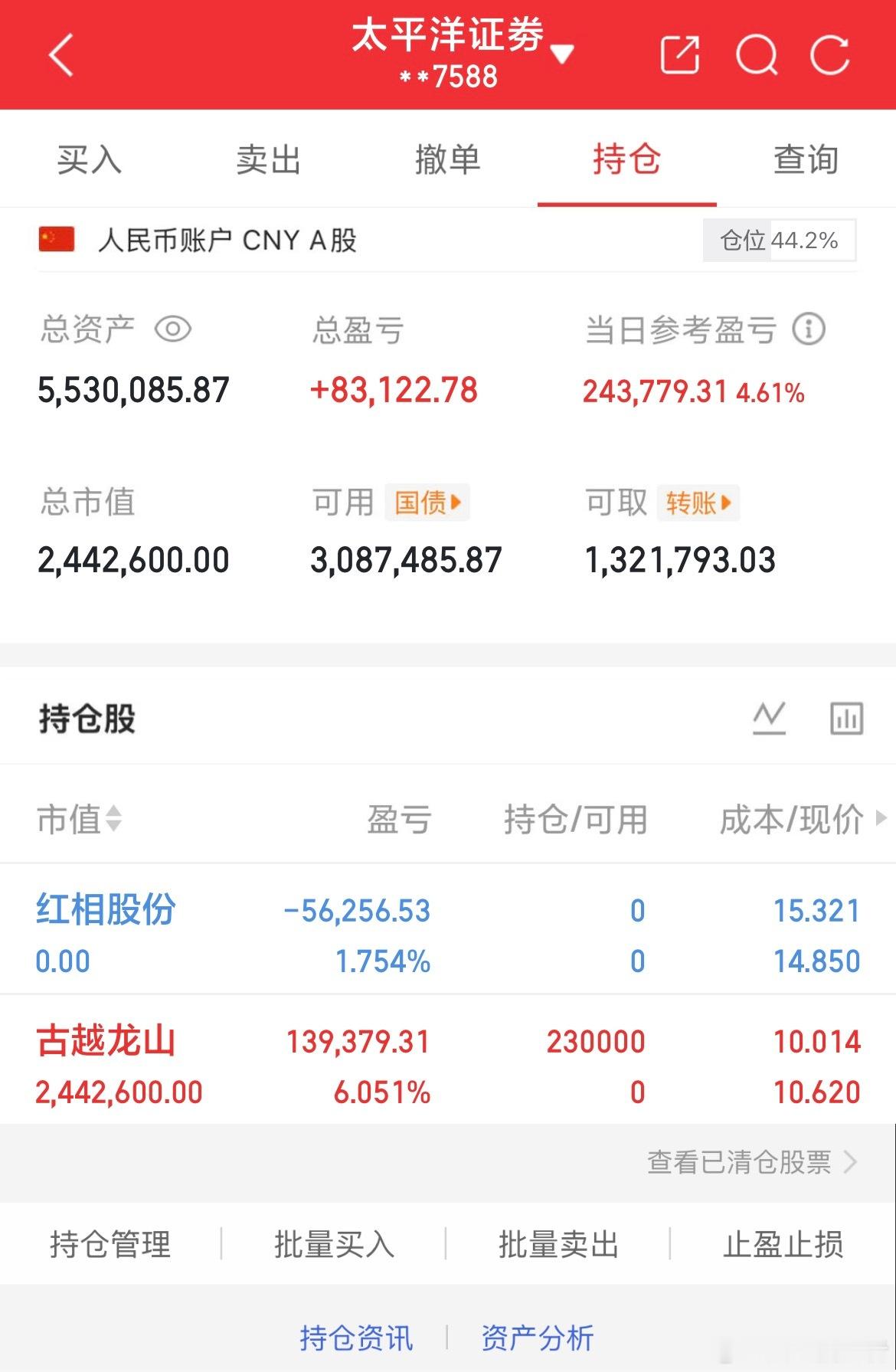 炒股养家记1.29介入：$古越龙山sh600059$持有：$古越龙