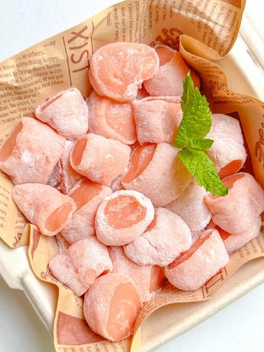 夏天的快乐🍉冰凉软糯 会拉丝的西瓜麻薯