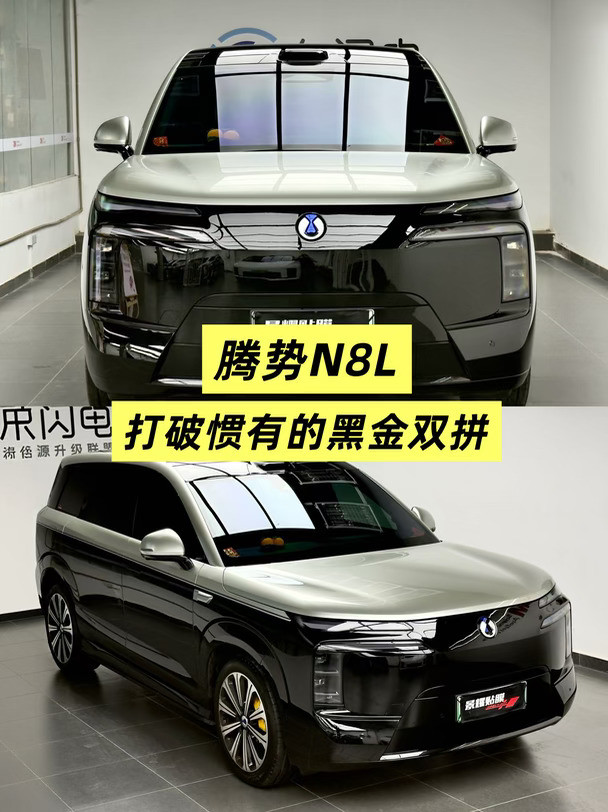 腾势N8L，打破惯有的黑金双拼！