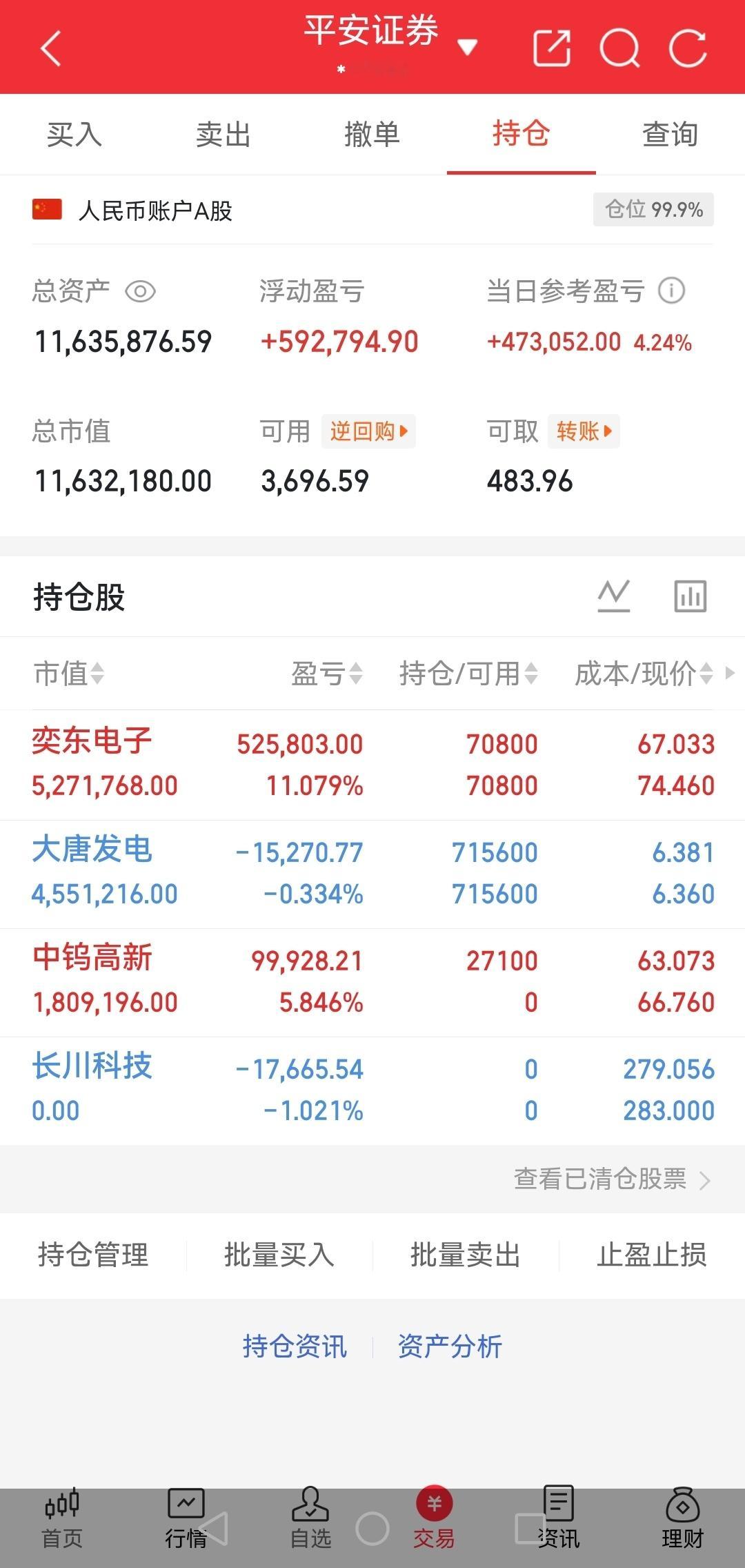 我的持仓A股记录来啦！