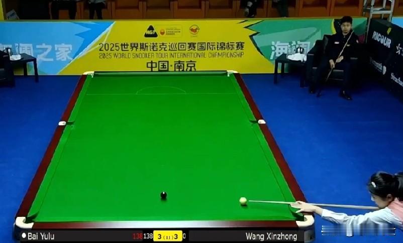 女中豪杰！白雨露不愧现代版的花木兰。2025斯诺克国锦赛，本赛事唯一一名参赛的