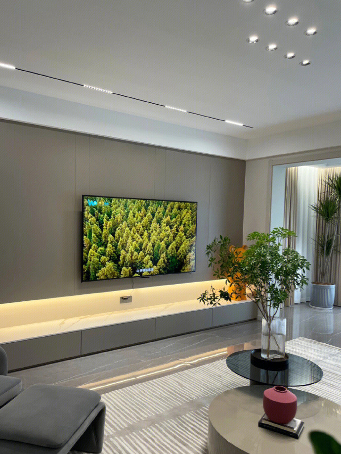 现代简约客餐厅。