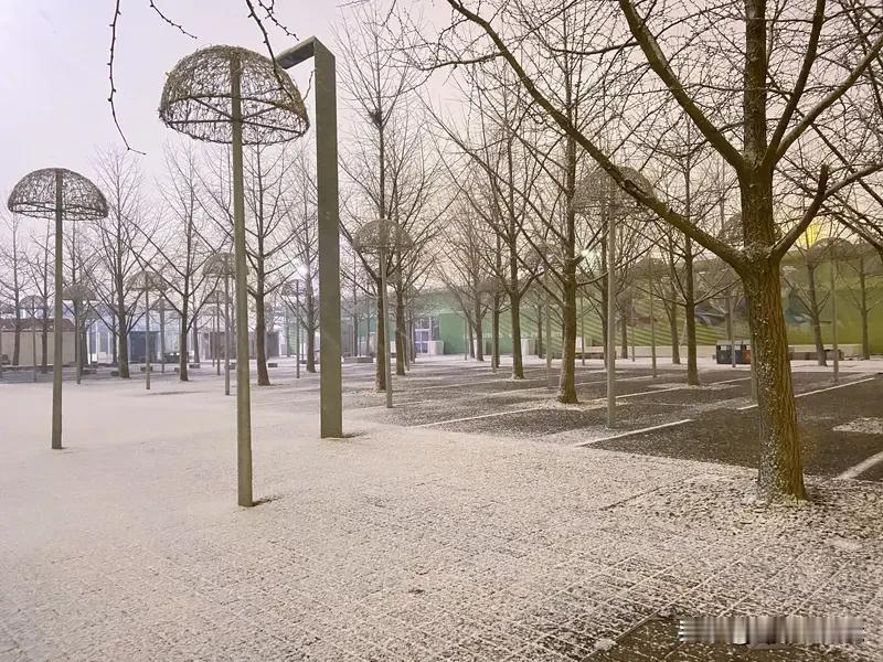 北京的雪下冒烟了2025年12月12日，北京今冬首场降雪那“雪下冒烟”的奇观，