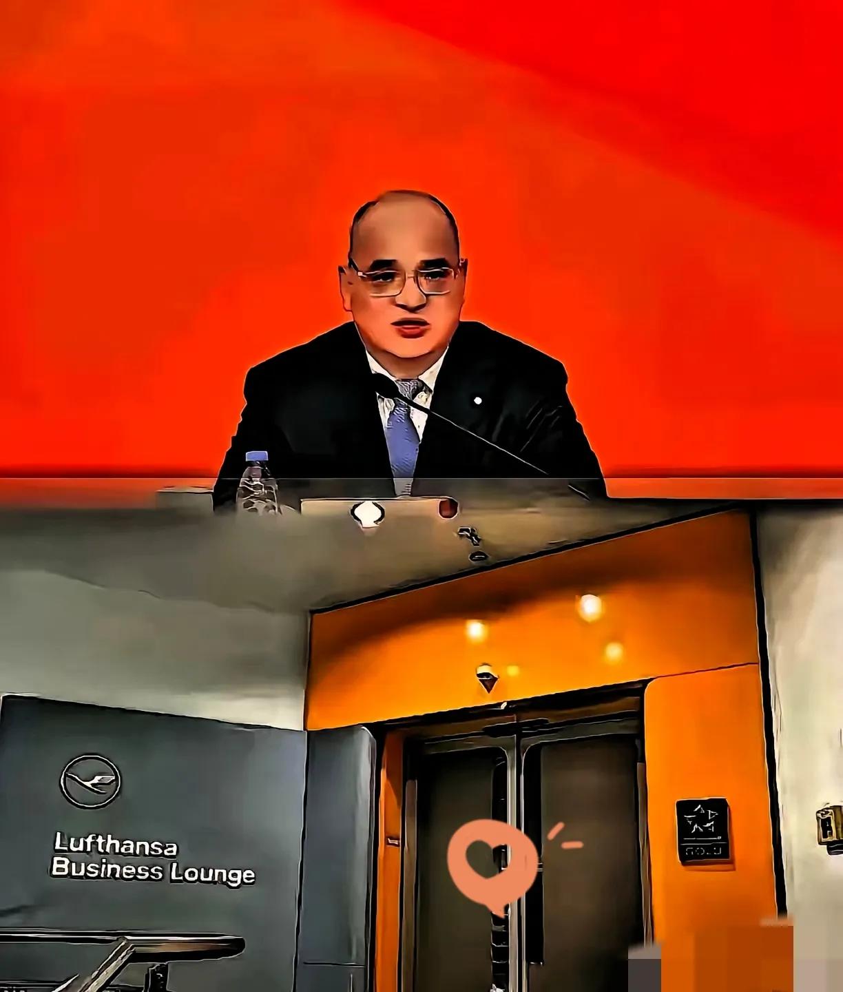 一位央企董事长在德国机场喝醉了酒，导致航班等了他68分钟才起飞。这个人就是中航材