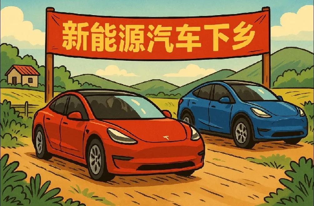 什么东西下乡，说明什么东西已经到了撑死的时间了！现在城市新能源车市场饱和、库存积