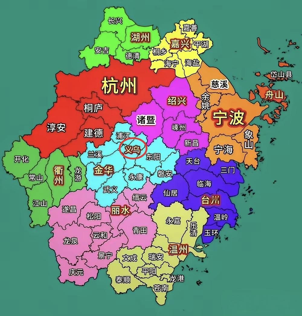 义乌真是个神奇的地方，位于浙江中部山区，却硬生生发展成中国小商品之都，快递业务量