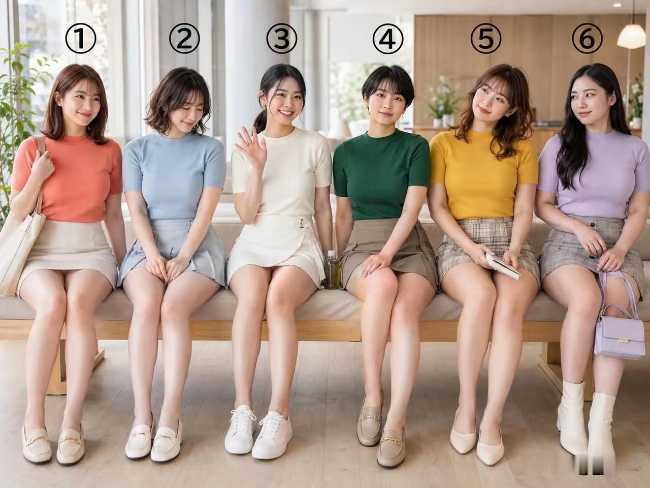 女人哪个年龄最有女人味1一6号美女，各具特色，各有千秋，如果彩礼都是18万8，你