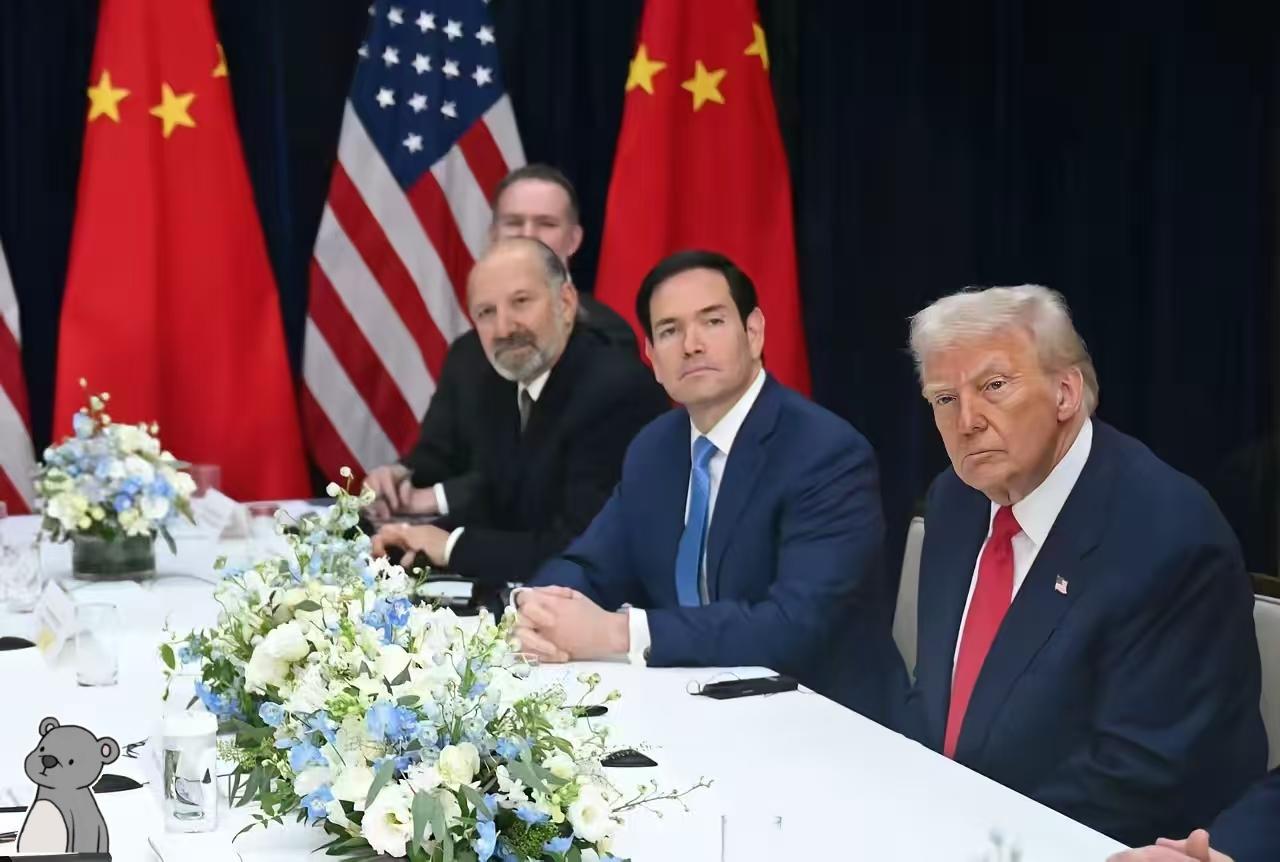 两国会面了!有点可惜!贝森特在,鲁特尼特在,但是钢哥不在,说实在应该让他在上