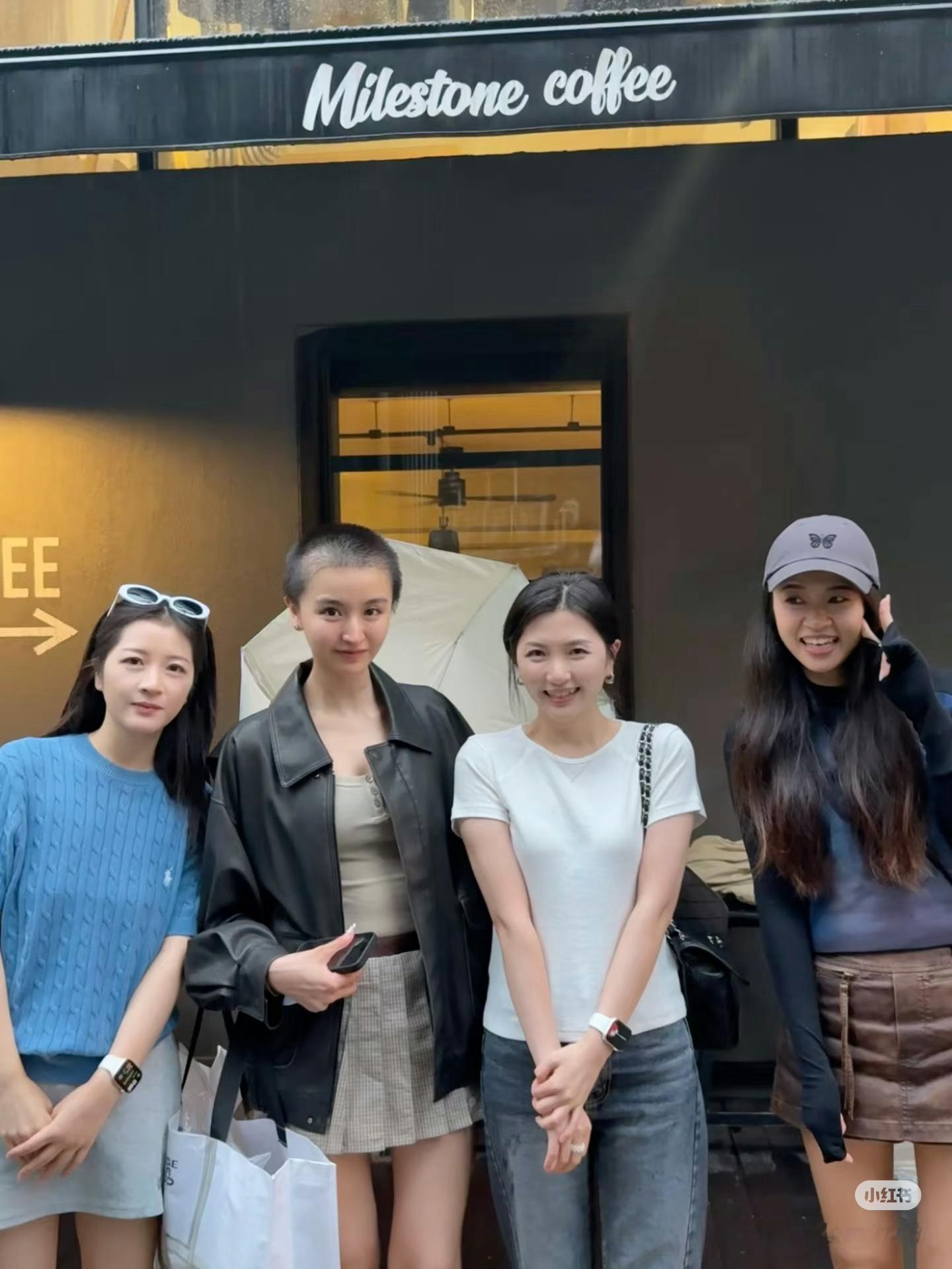 网友在在首尔汉南洞偶遇金子涵，没化妆这外形条件是真能打啊​​​
