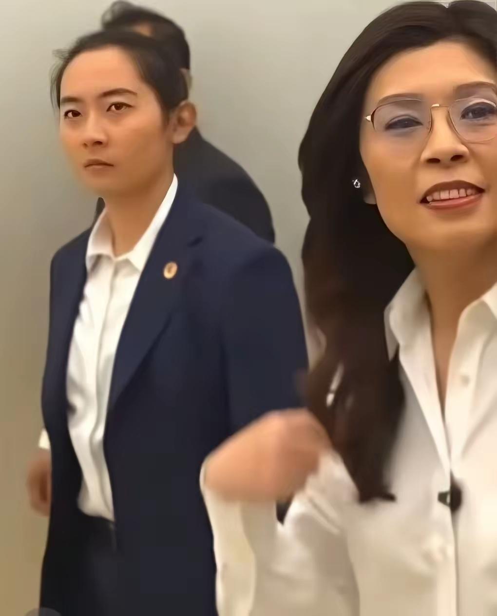 救命！别再瞎传郑丽文身边女保镖的名字了别搞错，这根本就不是严月霞。人家叫