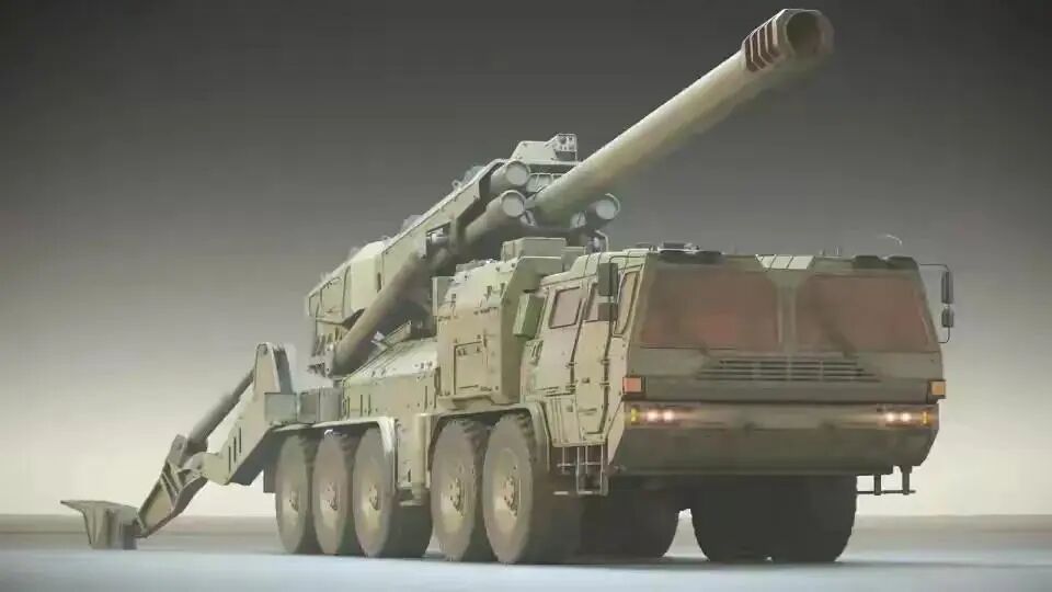 军事武器装备照片！【203毫米卡车炮】来源网络……