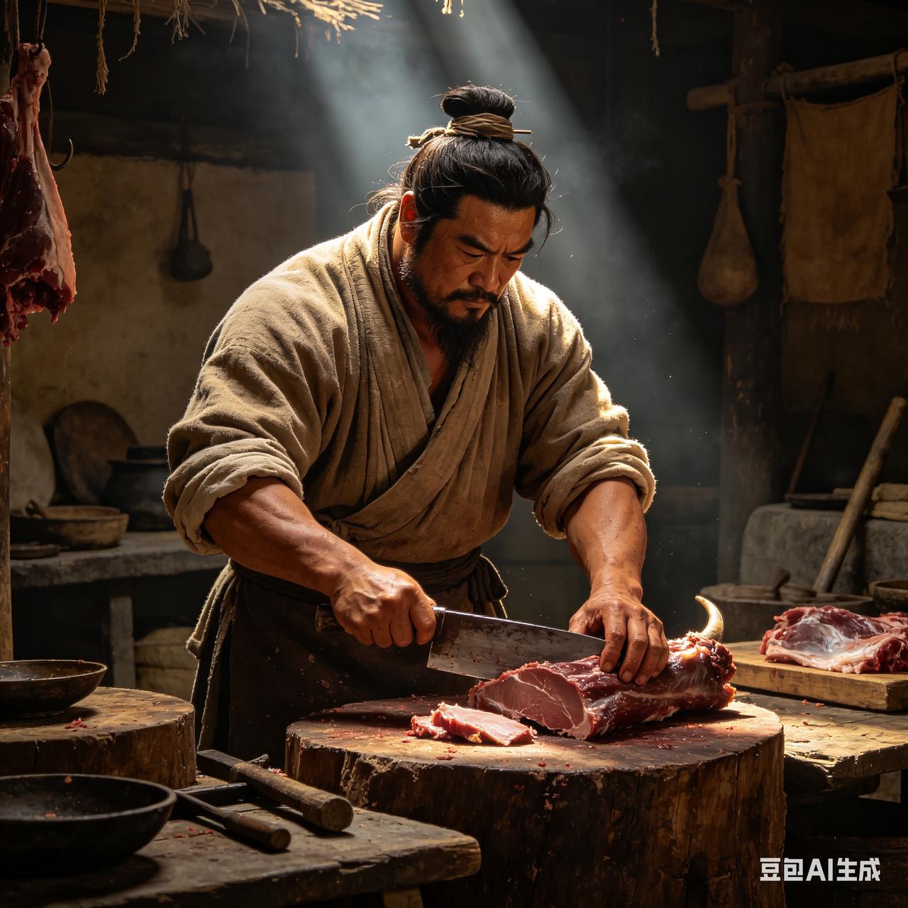 明朝有个读书人叫赵申，一心想通过科举入仕，却屡试不第。他父亲是个屠夫，见