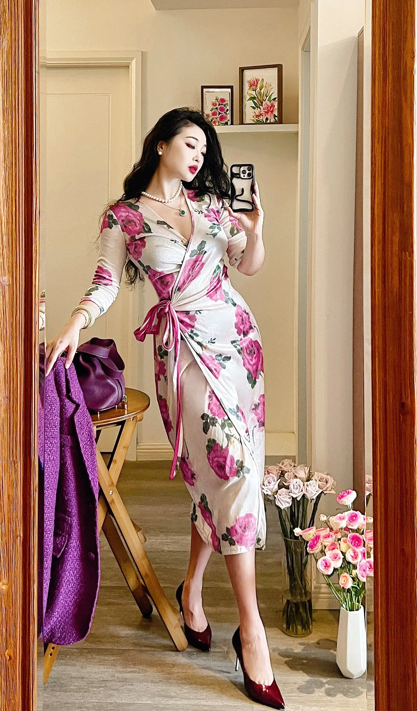 玫瑰女人 天秤女 可立滃裹身裙