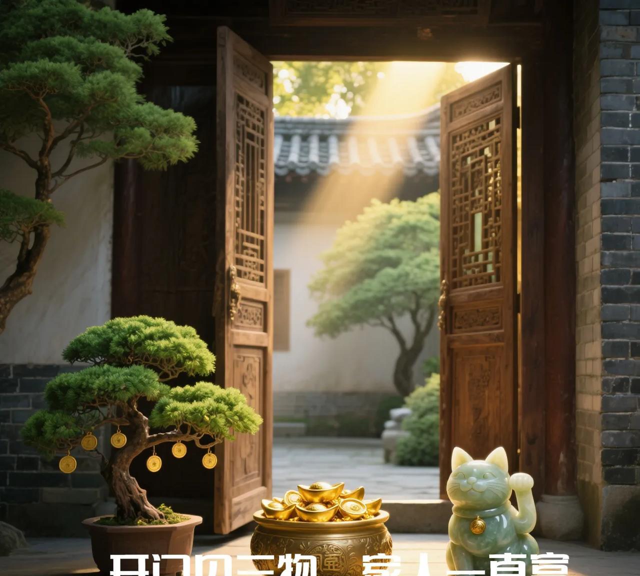 开门见三物、家人一直富老话说「开门三物旺家运」玄关这3个「招财黄金位」摆