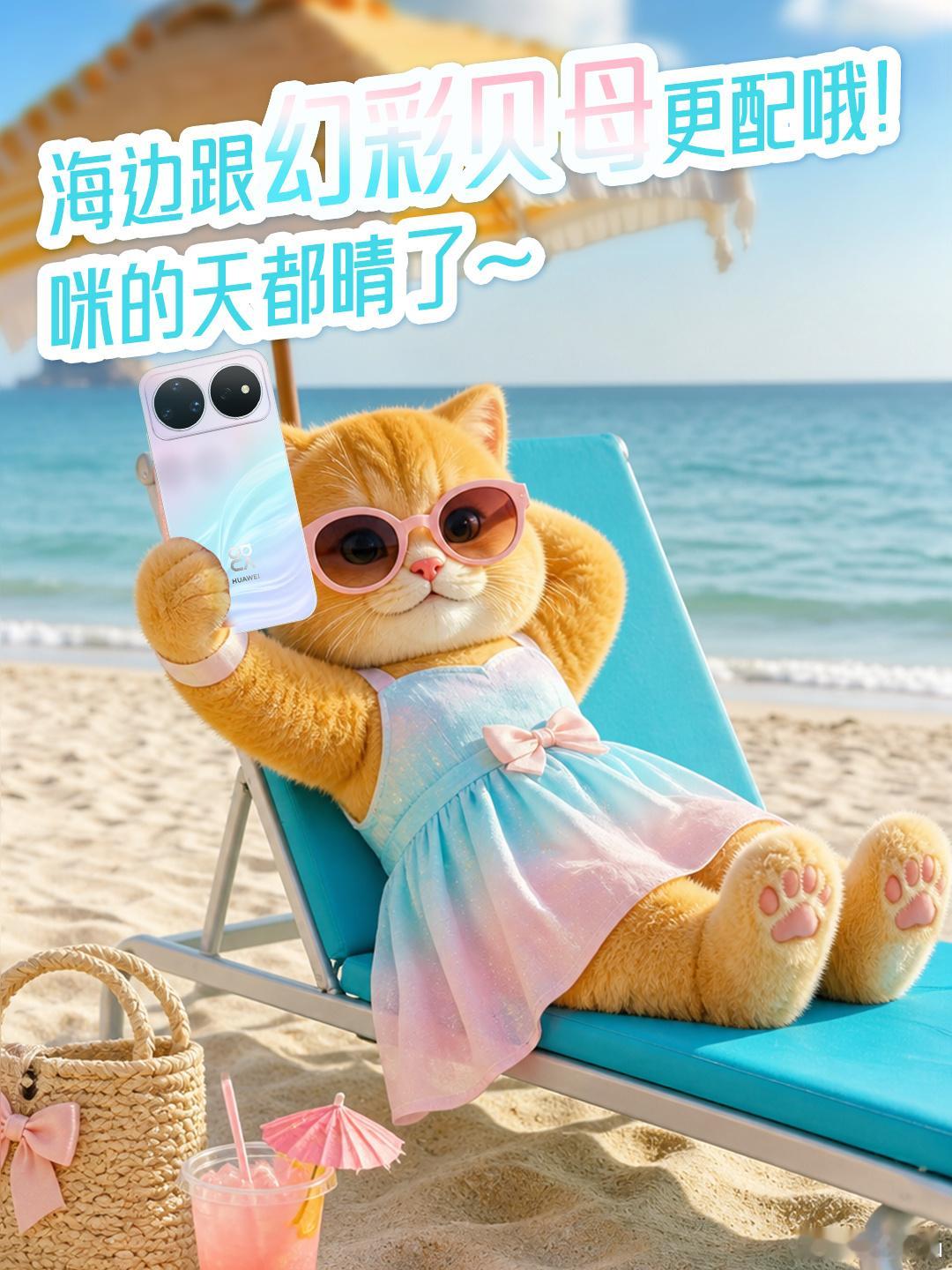 nova16全新配色好夏天nova16系列的这个幻彩贝母绝了！粉蓝渐变在逐浪纹