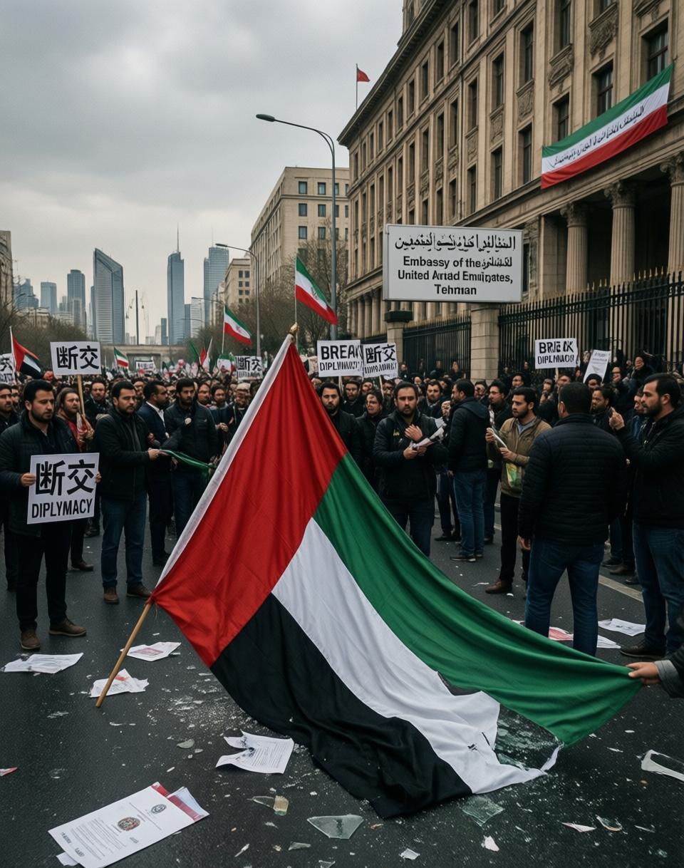 刚看到的，阿联酋那边动手了。当地时间3月1日，阿联酋外交部发了个紧急声明：驻