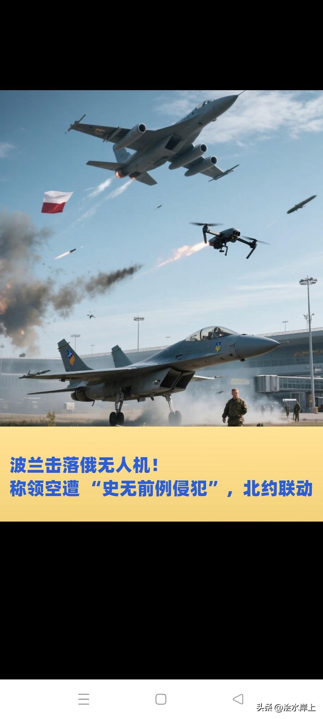 极度“焦虑”形态下，“自导自演”的闹剧。“波兰无人机事件”，普京不承认无人机由俄