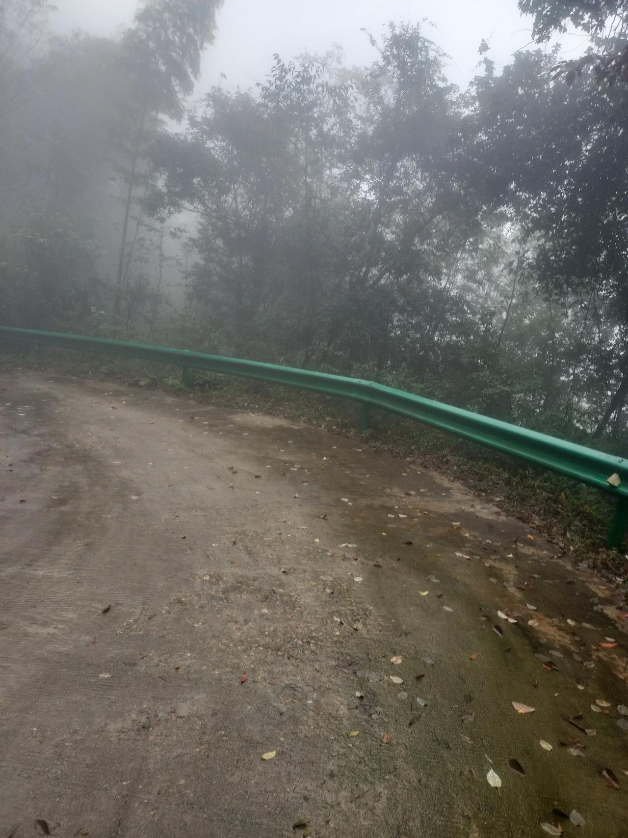 雨中登山今天是星期天，天下着雨，坐在家中无事可做，心想去爬山。距家18公里有一