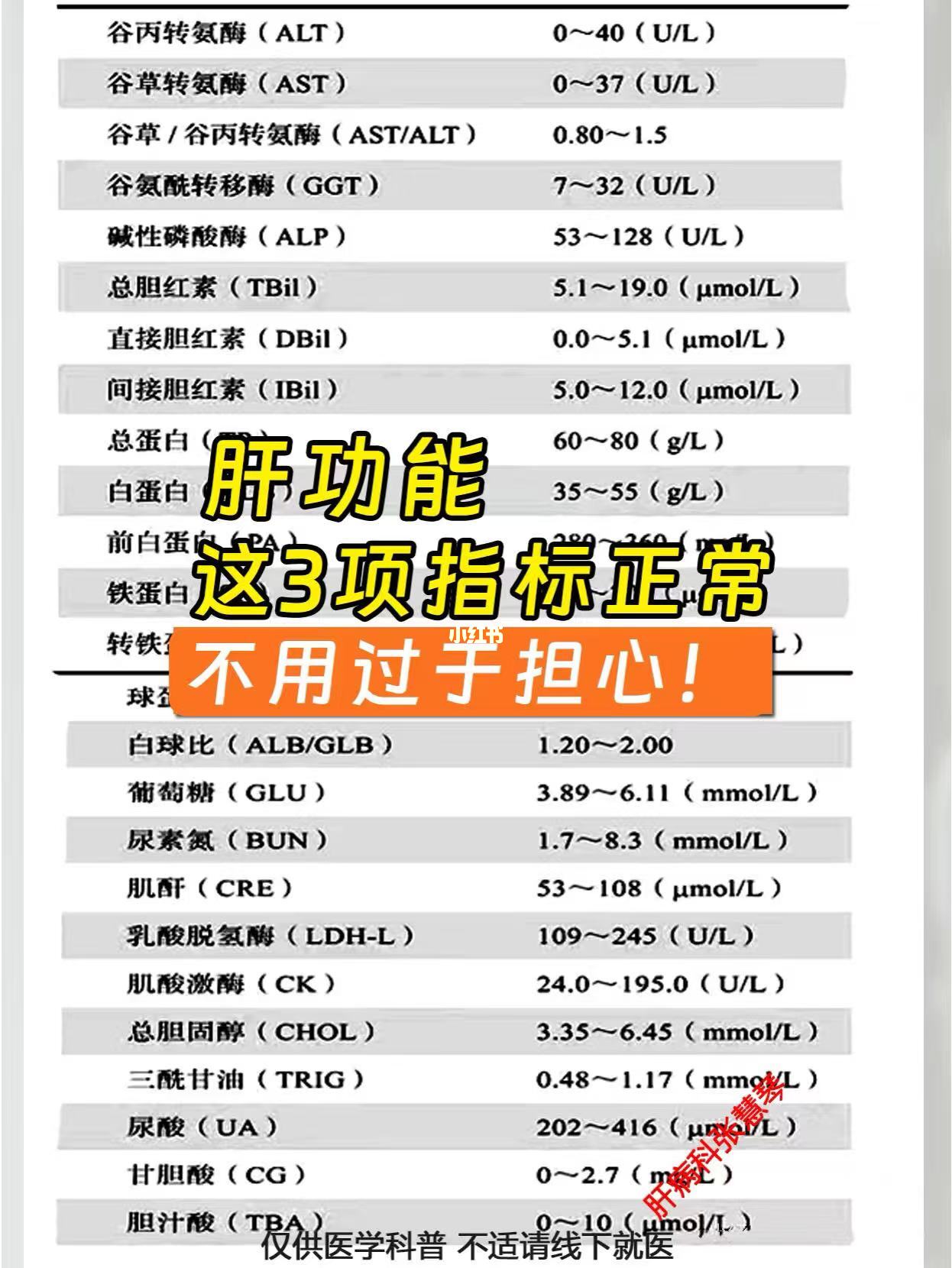肝功能这3项指标正常，就不用过于担心！