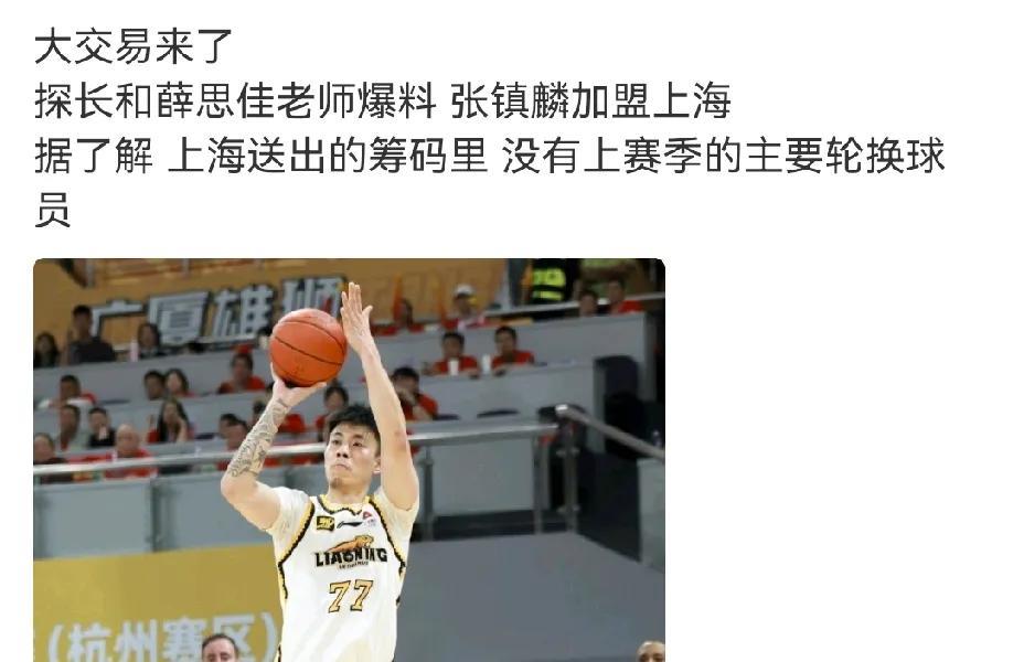 张镇麟去上海久事成定局了至少，目前来看，全网都已经知道张镇麟去上海久事从一