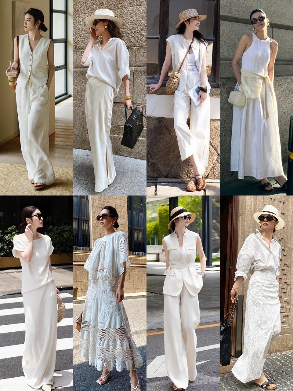 春夏最爱还是米白色，优雅高级！自带柔光滤镜的米白色，太适合春夏的清爽氛围了。无