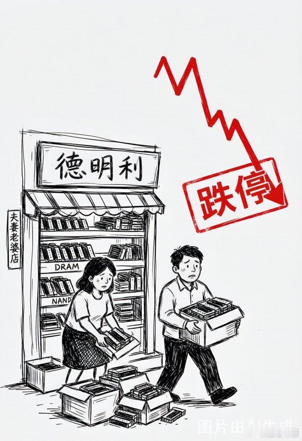 德明利继续跌停出货。说白了就是个夫妻老婆店——靠囤内存条把业绩做得花团...