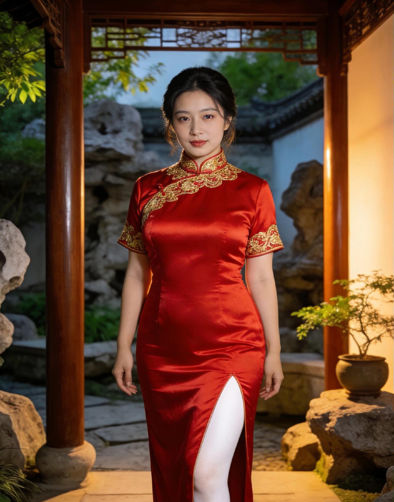 ?女生穿旗袍可以有多好看？一颦一笑皆是东方风骨总有人说，旗袍是最懂东方女