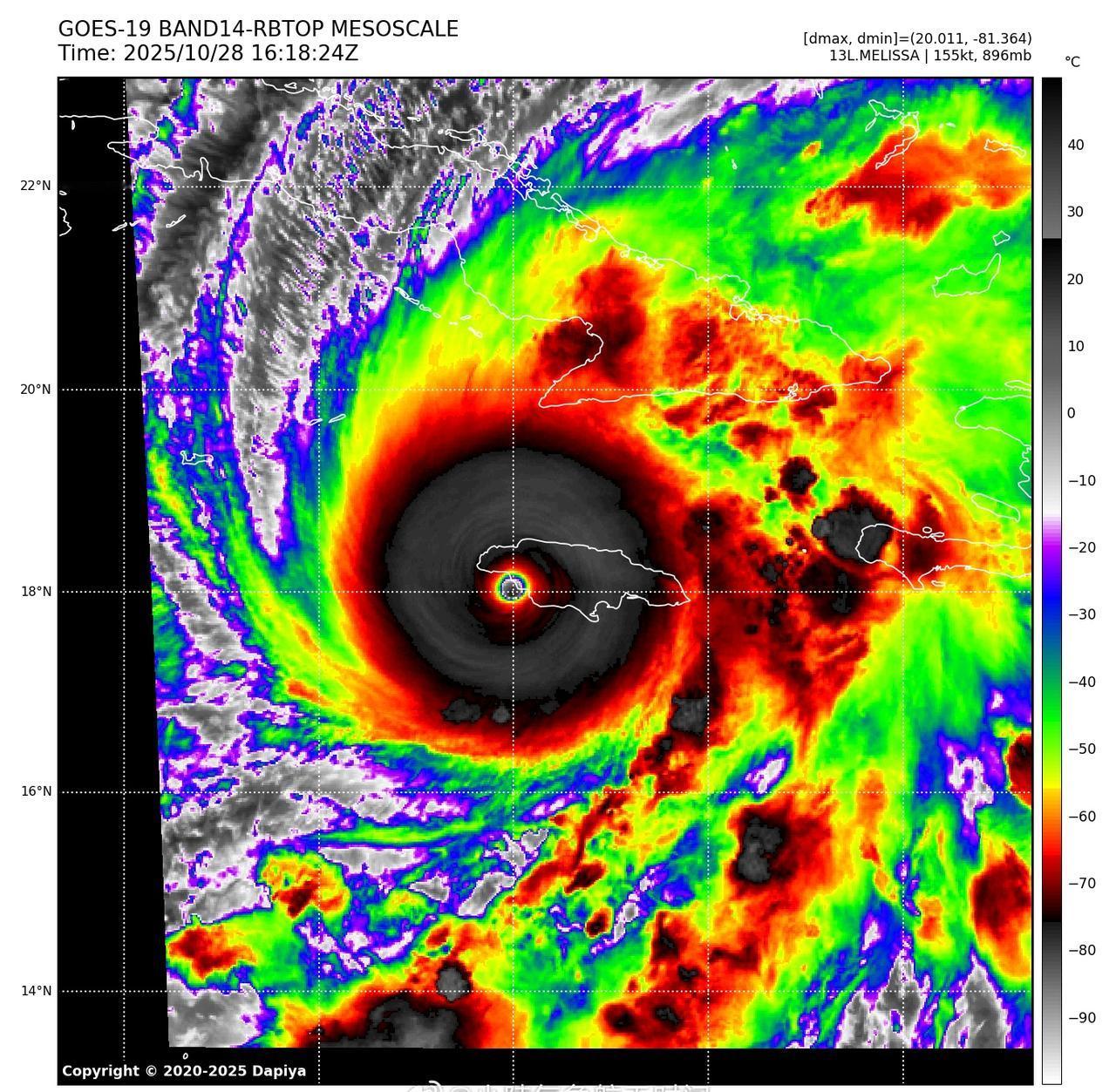 今年以来最强热带气旋登陆高产飞人的国度！此刻，五级飓风“梅利莎”开始登陆牙买