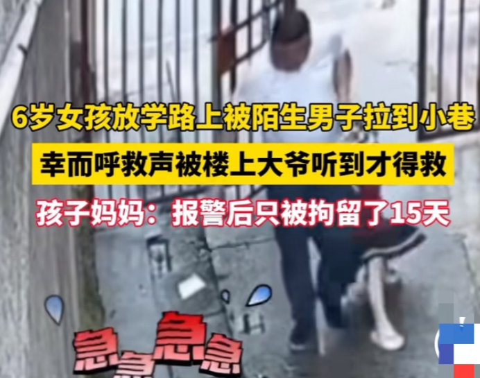 "必须严惩！"湖南娄底，6岁女孩放学归家途中，突遭陌生男子暴力拖拽进阴暗小巷。千