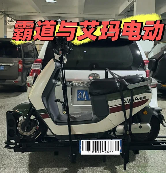 霸道背爱玛电动车