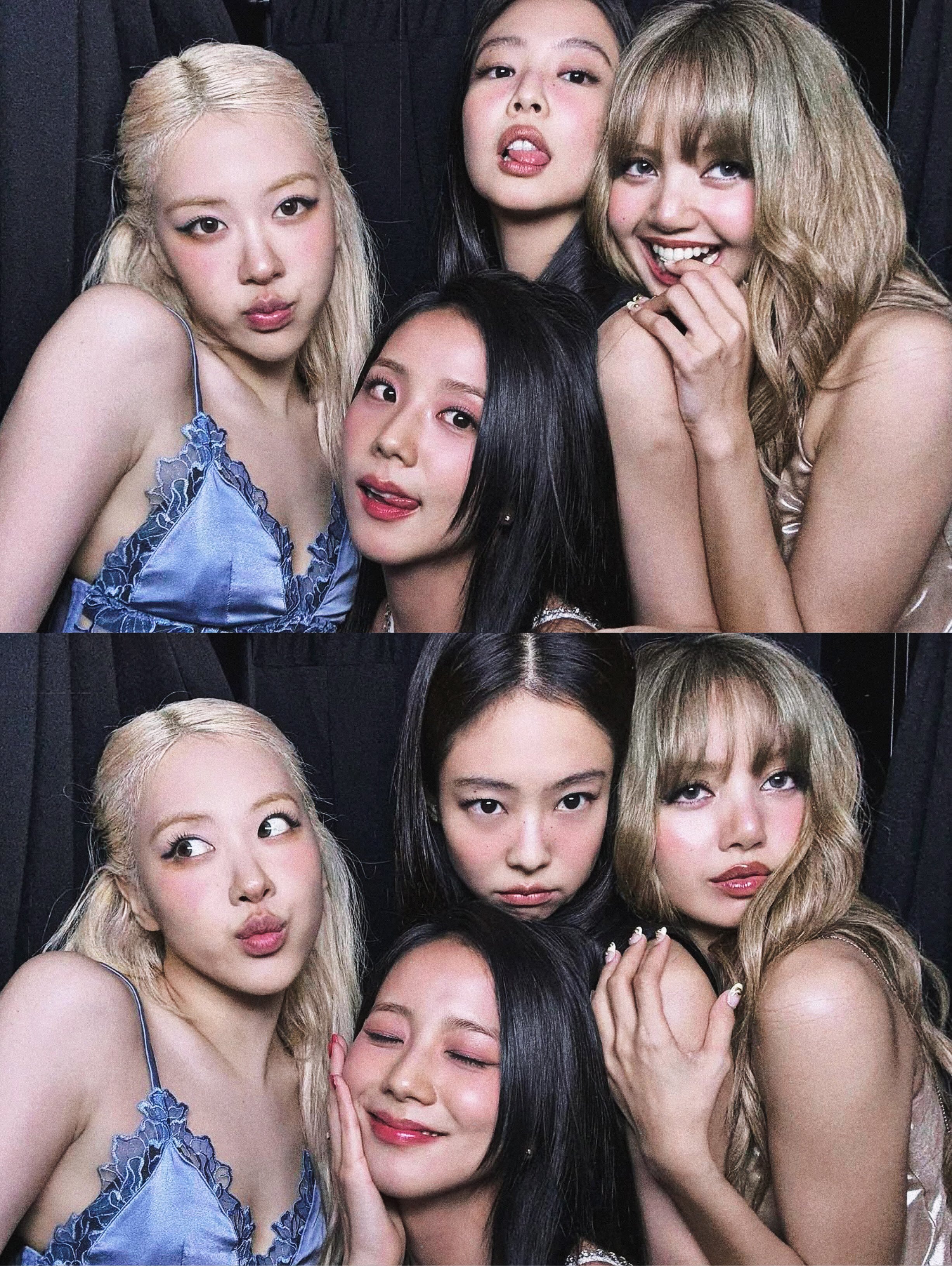 浓颜的冲击力…不用在C位也永远是C位的存在BLACKPINK九周年合照​​​