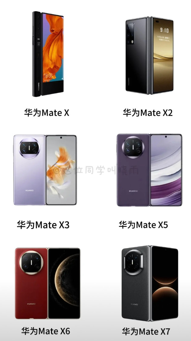 从初代的华为MateX的外折叠，到华为MateX2的内折，在到延续了3代的
