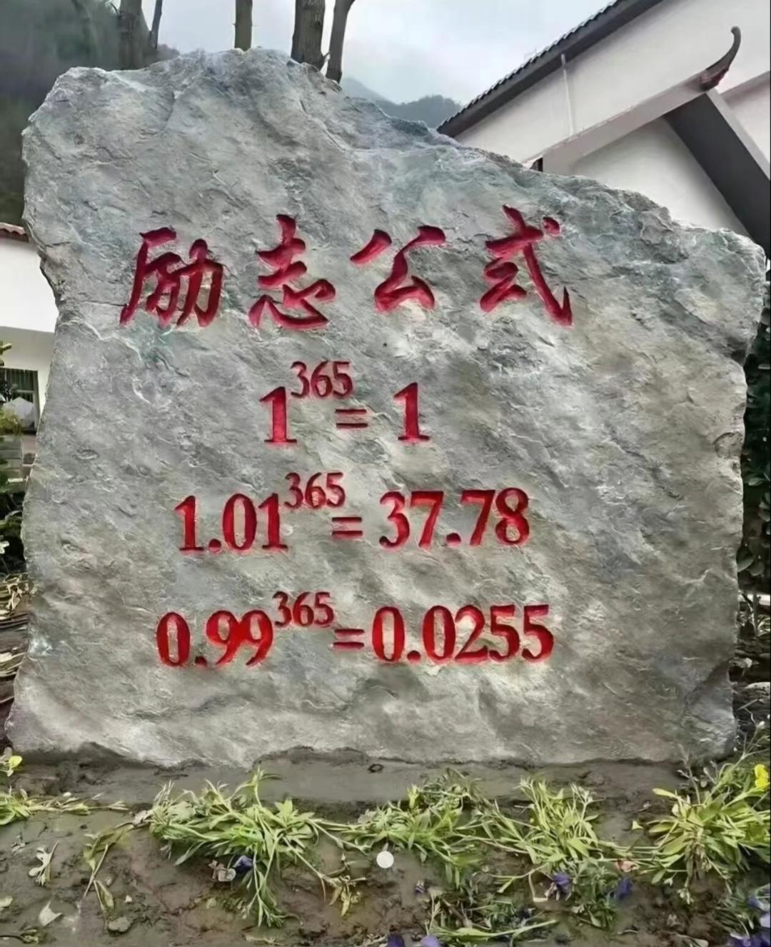 从人性视角看公式的现实意义💡1. 对“舒适区”的反抗1^{365}