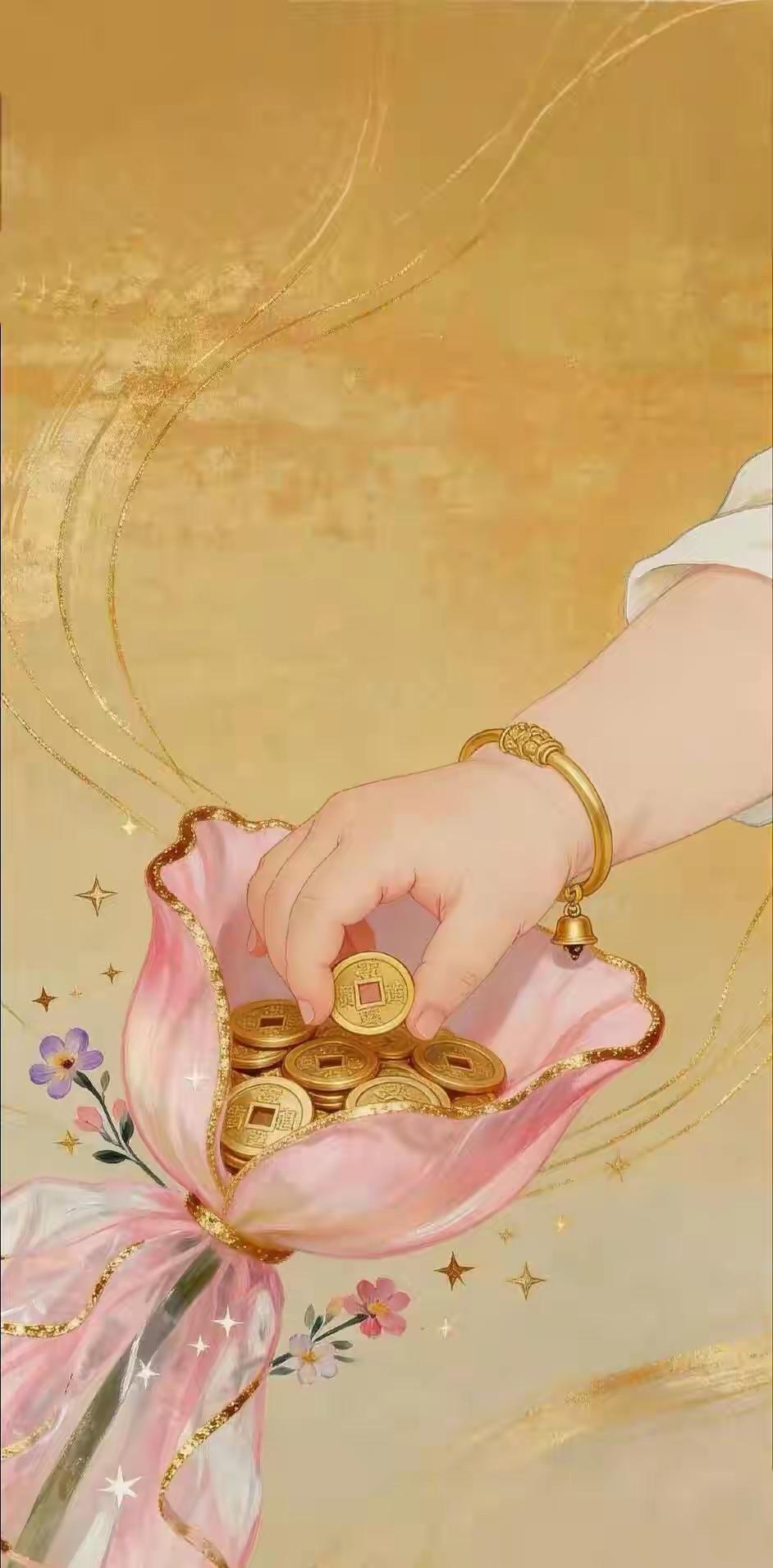 手机壁纸～以观自在之心，守顺遂无忧之念；愿日子清宁，财富自来，福气满满，岁岁常安