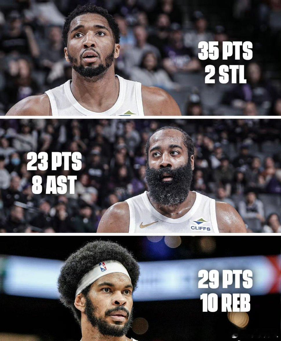 米切尔末节17分，哈登末节15分。有了哈登在弱侧，对手不敢像之前那样肆无忌惮地包