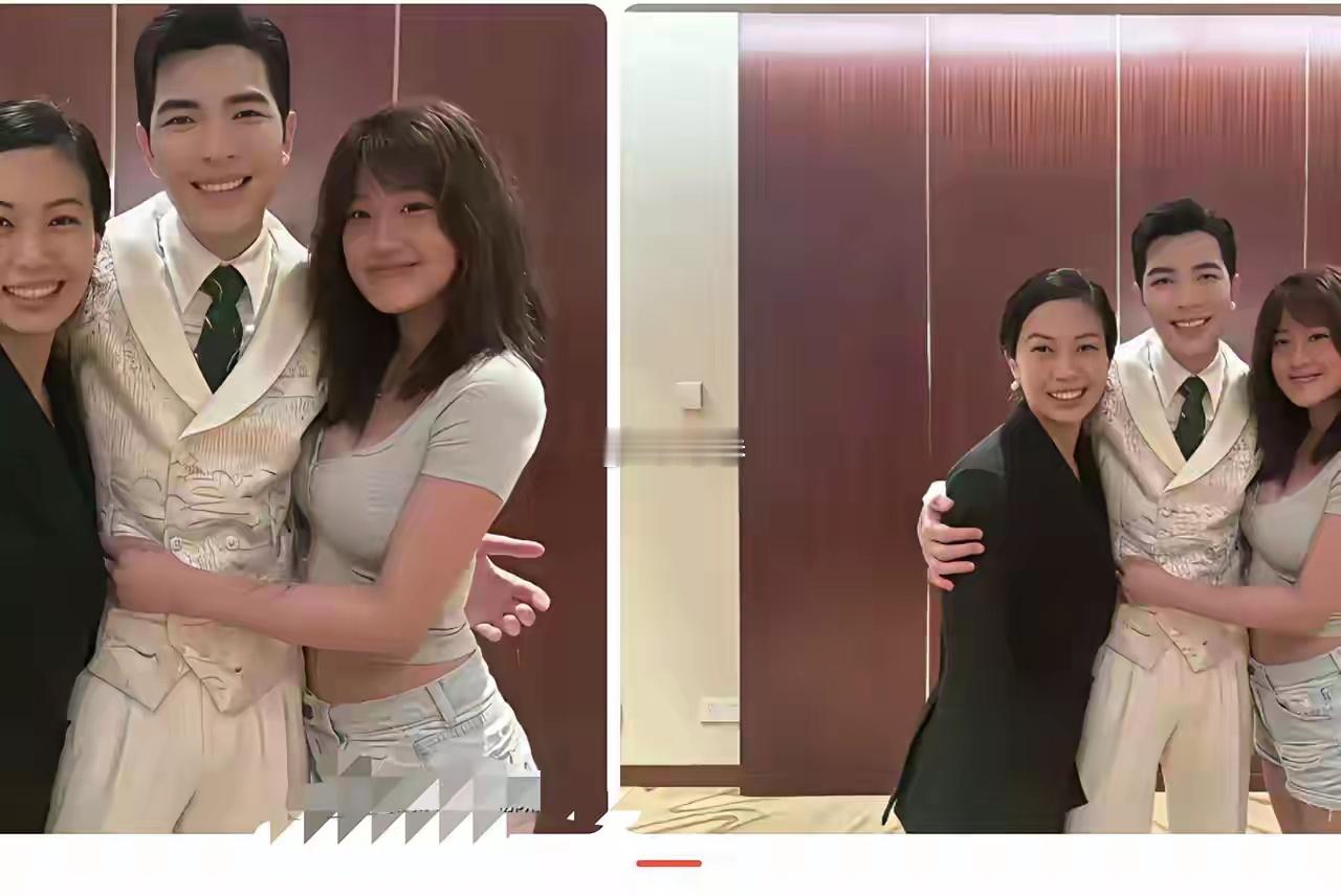 林有慧站边上被挤，是不是有点尴尬？